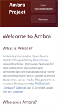 Mobile Screenshot of ambraproject.org