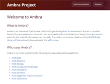 Tablet Screenshot of ambraproject.org